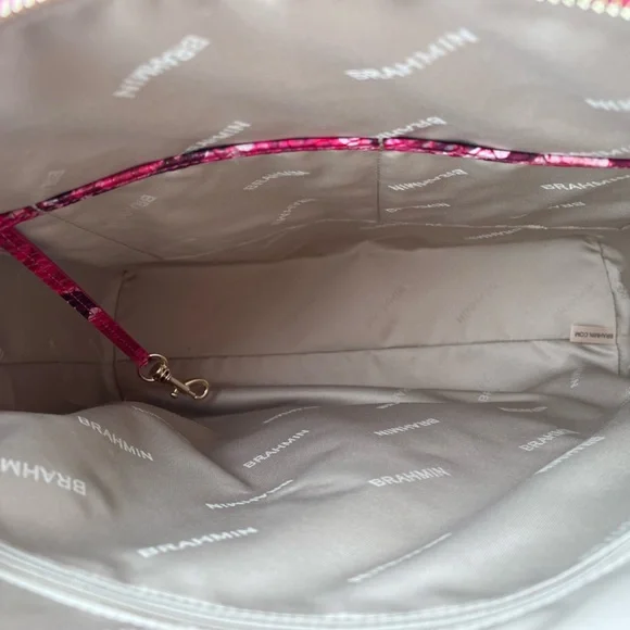 NWT Brahmin Crown of Hearts Large Duxbury Ombre Melbourne Satchel - Picture 13 of 14